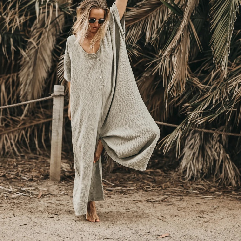 Beachwood Baby Women's Jumpsuit in Sage Green